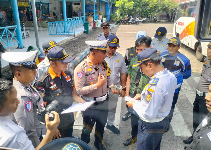 Jelang Ramadan, Tim Gabungan Gelar Ramp Check di Terminal Kertajaya Mojokerto