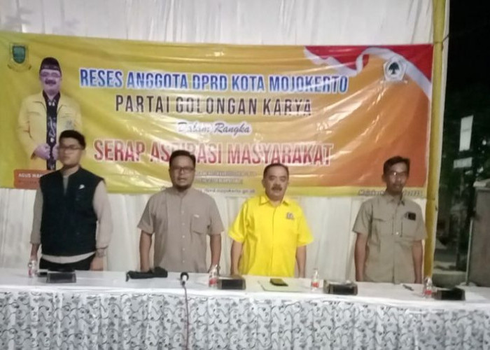 Reses Anggota DPRD Kota Mojokerto Agus Wahyudi, Disambati Rumah Kumuh Hingga Pengadaan Tanaman Penghijauan