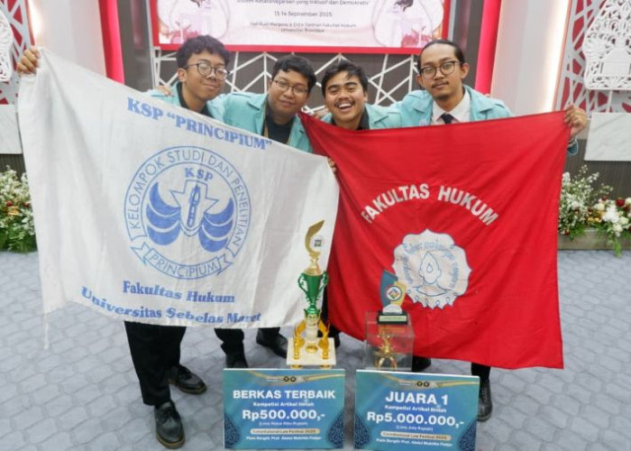 FH UNS Sabet Juara Satu di Ajang Constitutional Law Festival 2025 Tingkat Nasional