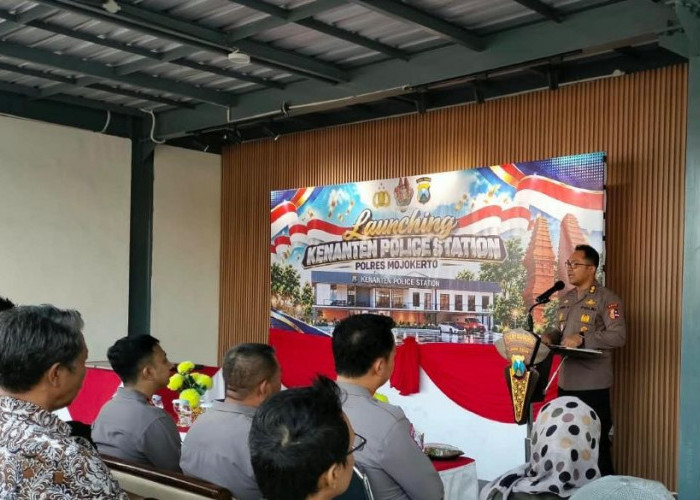 Terinspirasi Konsep China, Stasiun Polisi Kenanten Mojokerto Resmi Beroperasi