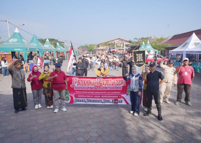 Pawai Budaya Surodinawan Meriah, Ribuan Warga Tumpahkan Kreativitas di Penghujung Agustus