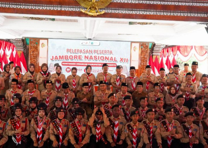 32 Pramuka Mojokerto Berangkat ke Jamnas XII, Bawa Misi Tambah Pengalaman dan Prestasi