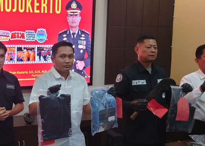 Lerai Pertengkaran, Pria di Mojokerto Dibacok hingga Luka Parah, Pelaku Ditangkap