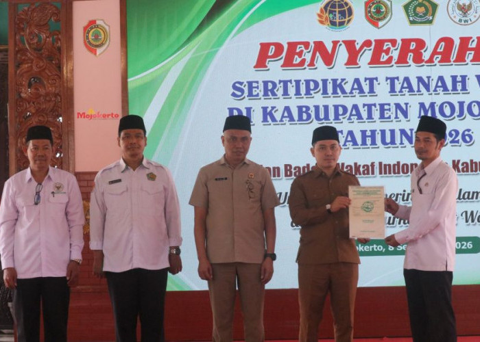 242 Tanah Wakaf Sudah Bersertipikat, 158 Bidang di Mojokerto Masih Jadi Pekerjaan Rumah