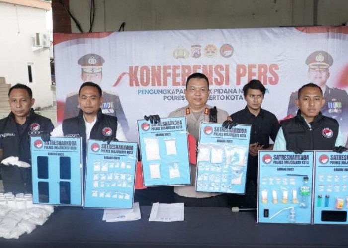47 Kasus, 57 Tersangka: Polisi Sita 609 Gram Sabu dan 111 Ribu Pil Koplo di Mojokerto Kota