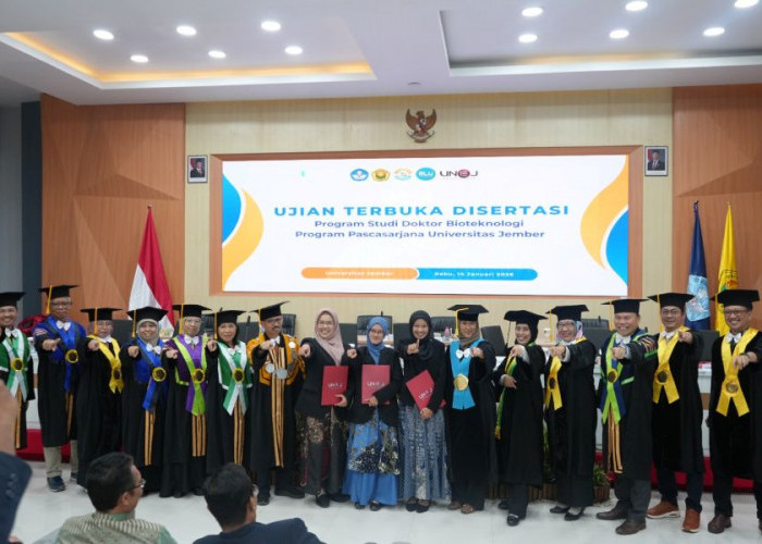 Universitas Jember Cetak Sejarah Baru, Pertama Kali Luluskan 3 Promovendus S3 dengan Riset Taraf Internasional