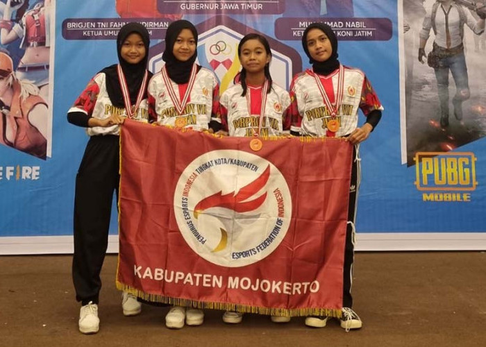 Cabor E-Sport Free Fire Putri Kabupaten Mojokerto Sumbang Medali Emas di Porprov Jatim VIII 2023