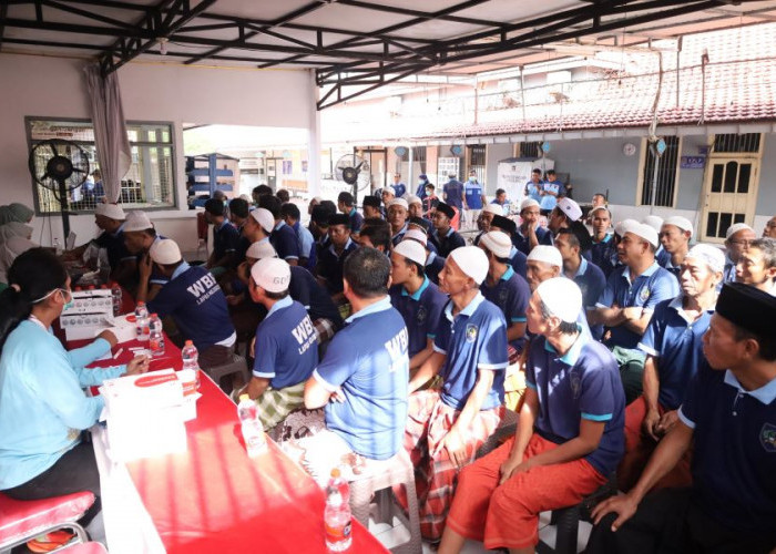 Warga Binaan Lapas Mojokerto Ikuti Tes HIV dan Pemeriksaan Kesehatan