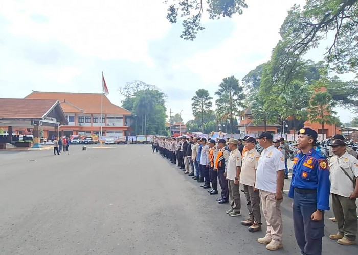 Meski Kepala Daerah Dilantik di Jakarta, 150 Petugas Gabungan Jaga Kantor Pemkab Mojokerto 