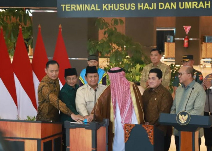 Presiden Prabowo Resmikan Terminal Khusus Haji dan Umrah di Bandara Soetta