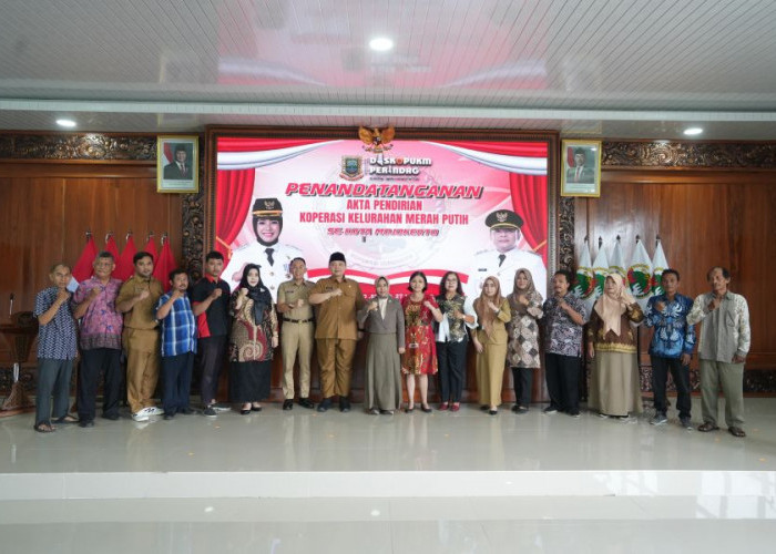 Pendirian 19 Koperasi Merah Putih di Kota Mojokerto Ditandai dengan Penandatangan Akta Notaris Serentak
