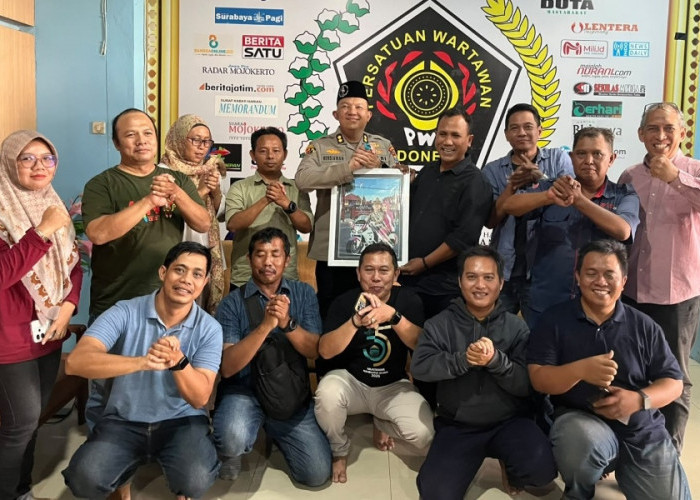 AKBP Herdiawan Arifianto Pamitan PWI Mojokerto, Terkesan Kerjasama Media dan Masyarakat