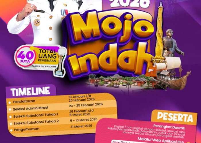 Pemkot Mojokerto Gelar Lomba Mojo Indah 2026 Berhadiah Puluhan Juta Rupiah