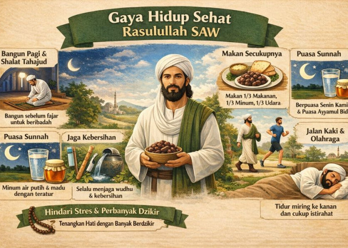 13 Kunci Hidup Sehat ala Rasulullah SAW yang Mudah Dilakukan