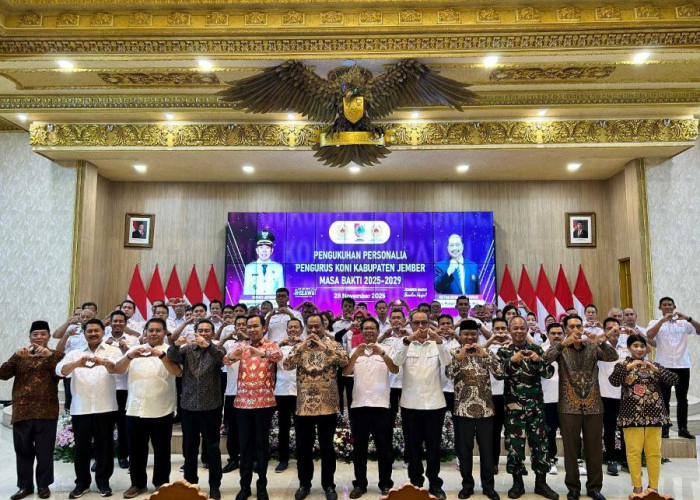 Pengurus KONI  Dilantik, Bupati Siap Jadikan Jember Tuan Rumah Even Olahraga Provinsi