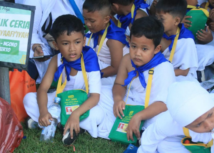 5.690 Siswa RA Padati Stadion Gajah Mada Mojokerto Ikuti Gebyar Manasik Haji Cilik