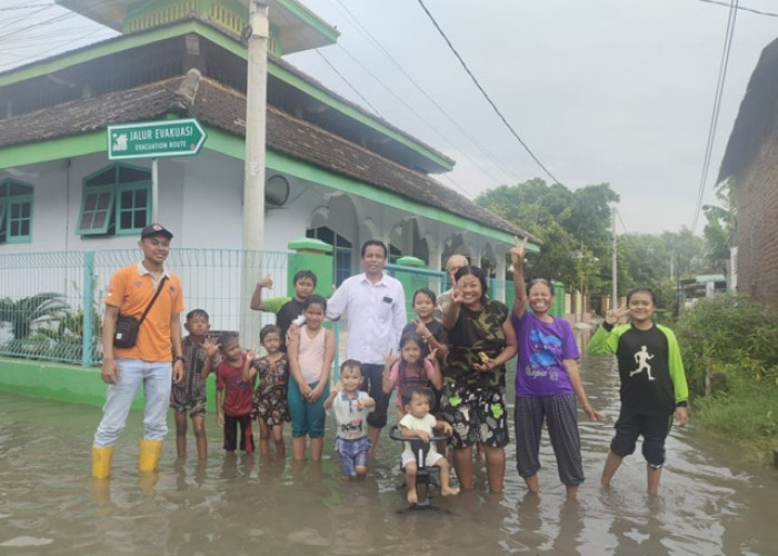 Sungai Meluap, Jalan di Dusun Gembongan Mojosari Tergenang, 21 Hektare Sawah Terendam 