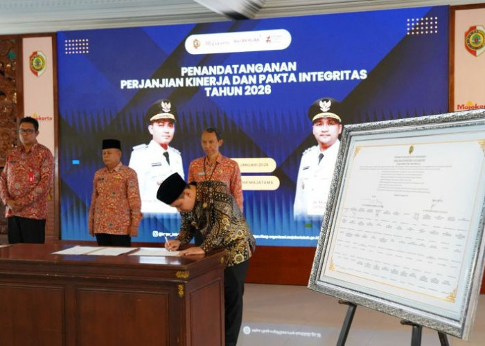 Pemkab Mojokerto Deklarasi Anti Korupsi, Tandatangani Pakta Integritas dan Perjanjian Kinerja