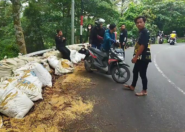 Dua Wisatawan Asal Sidoarjo Alami Rem Blong di Jalur Wisata Pacet Mojokerto