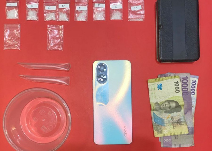 Satresnarkoba Polres Mojokerto Amankan Paket Sabu 5,44 Gram 