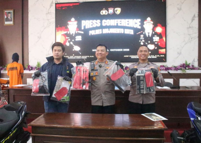 2 Pelaku Curanmor Diringkus Polisi di Mojokerto, Satu Dihadiahi Timah Panas