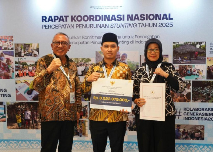Pemerintah Pusat Gelontor Dana Insentif Fiskal  Rp 6,9 Miliar ke Kabupaten Mojokerto untuk Penurunan Stunting