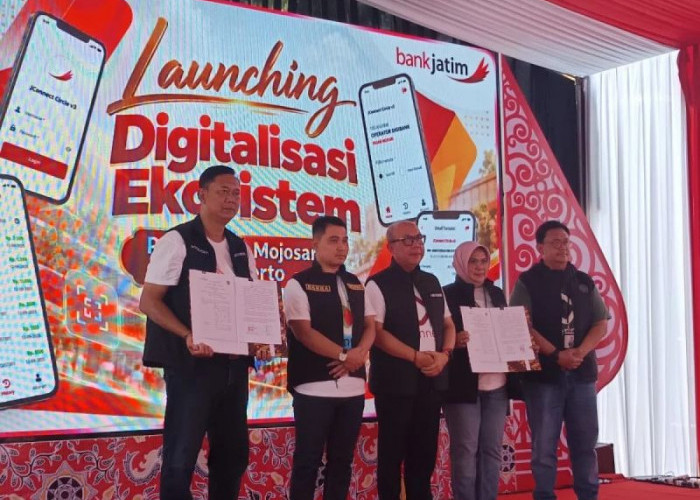 Digitalisasi Retribusi Dimulai, 1.100 Pedagang Pasar Mojosari Mojokerto Sudah Miliki Rekening Bank Jatim