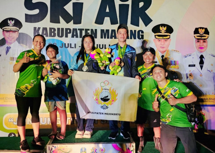 Dua Atlet Ski Air Kabupaten Mojokerto Menorehkan Prestasi Gemilang Peroleh 5 Medali di Porprov IX Jatim