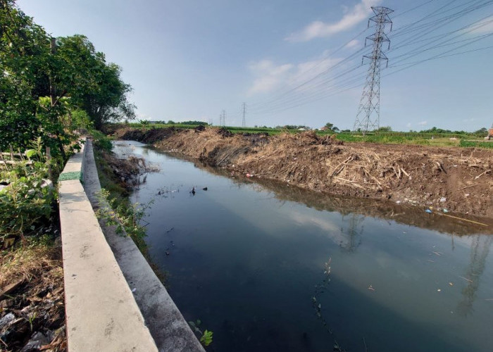 Cegah Banjir Akibat Sumbatan Sampah dan Ranting Bambu, Sungai Kintelan di Mojokerto Dilakukan  Normalisasi 