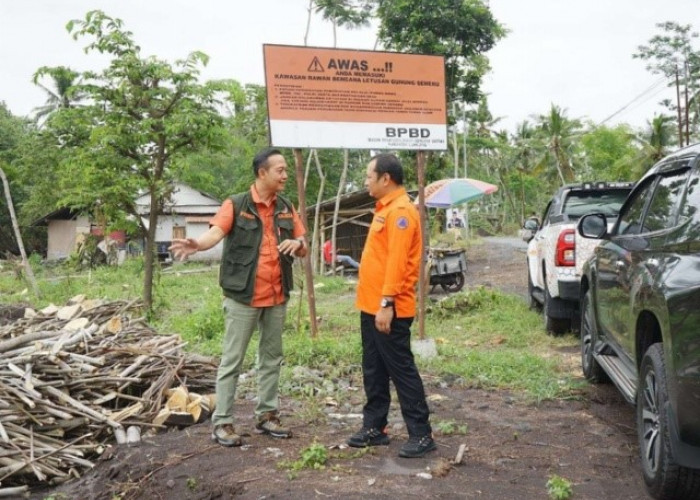 BPBD Jatim Sosialisasi Kesiapsiagaan Antisipasi Erupsi Gunung  Semeru