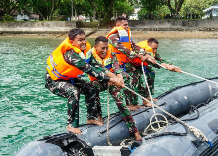 Latihan Halang Rintang, Prajurit Satrol Kodaeral IX Jaga Kesiapsiagaan Operasi