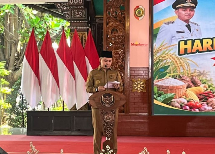 Perkuat Ketahanan Pangan, Pemkab Mojokerto Salurkan Bantuan Gabah Rp349 Juta