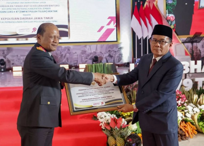 Pemkab Jember Hibahkan Tanah 47 Hektar ke Polda Jatim untuk Pembangunan SPN 
