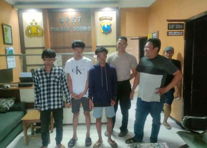 Komplotan Maling Motor di Sooko Mojokerto Diringkus , Dua Masih Buron 