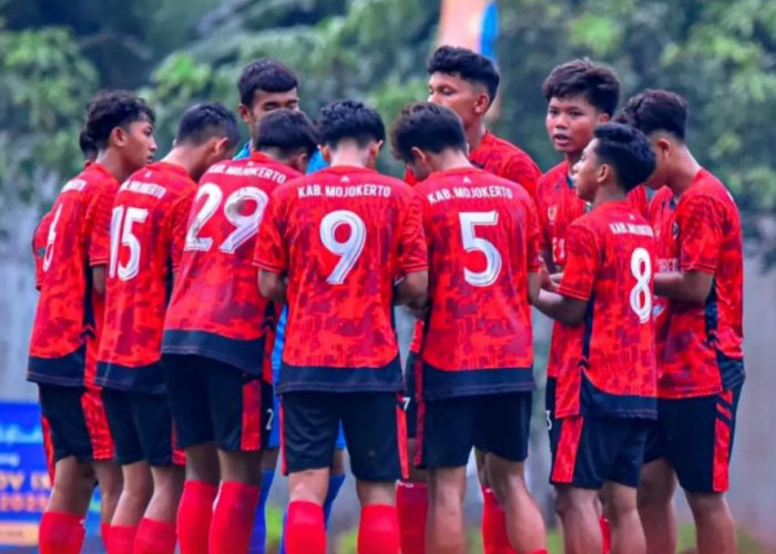 Kabupaten Mojokerto Lolos ke Final Sepak Bola Porprov Jatim Usai Tumbangkan Kota Kediri Lewat Adu Penalti