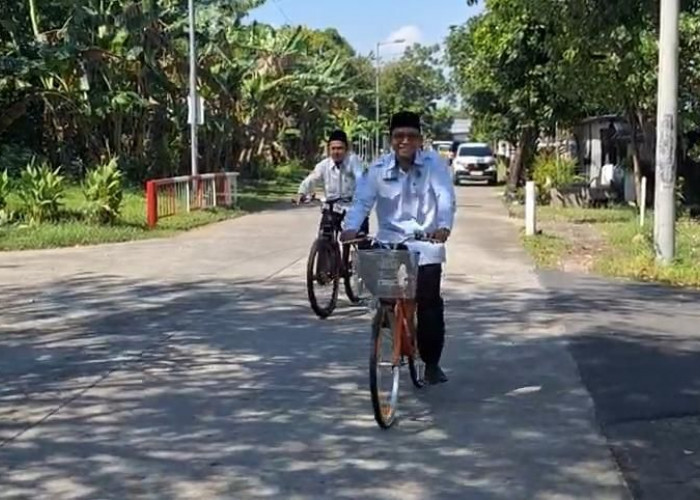 Hemat Energi dan Jaga Kebugaran, Kemenag Mojokerto Wajibkan ASN Bike to Work Setiap Jumat