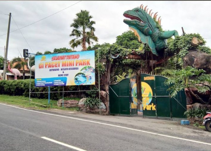 Pacet Mini Park, Wisata Keluarga Seru dengan Ikon Iguana Raksasa