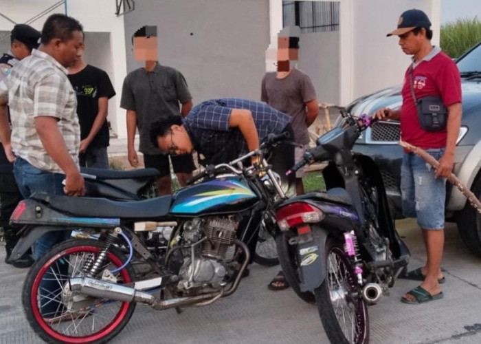 Meresahkan Warga, Balap Liar di Gedeg Mojokerto Ditindak, 4 Motor Diamankan