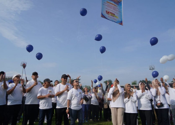 Hari Jadi ke-733 Kabupaten Mojokerto Dibuka dengan Senam Massal dan Aksi Sosial