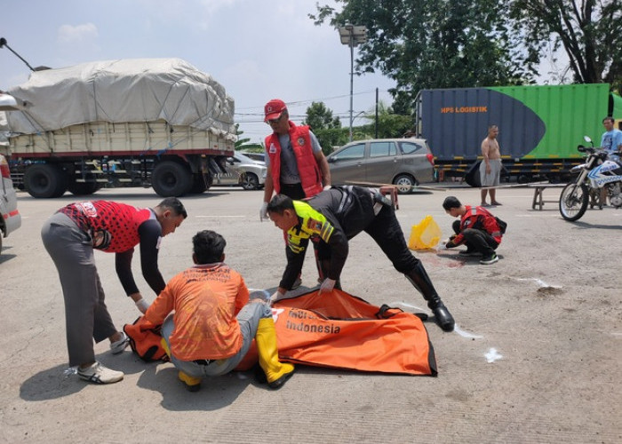 Tabrak Bus saat Belok ke Terminal, Pemotor asal Puri Tewas di Jalan By Pass Mojokerto