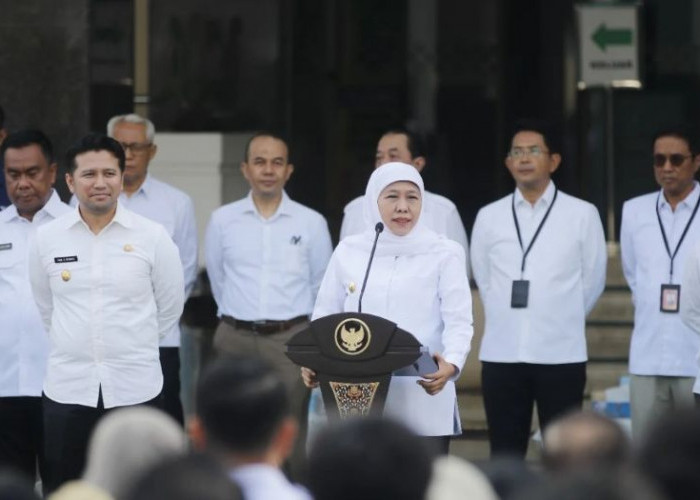 Gubernur Khofifah : Momen Idulfitri Titik Awal Tingkatkan Semangat Kerja