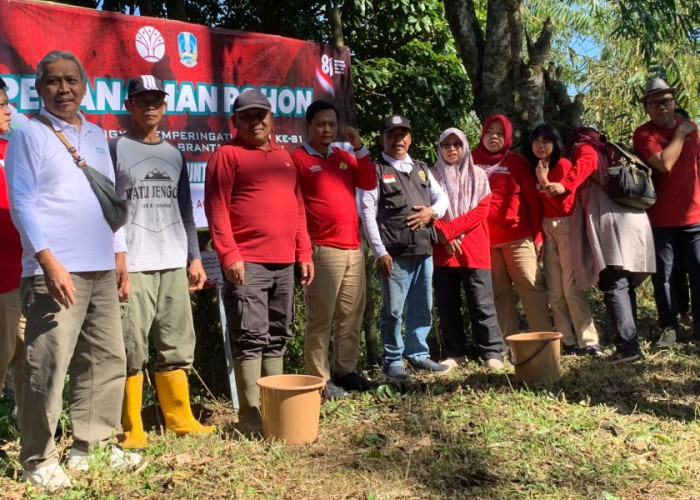Peringati HUT ke 81 Kemerdekaan RI, BPDAS Brantas Sampean Tanam 81 Pohon