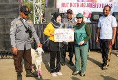 Istimewa ! HUT ke 108 Kota Mojokerto, Warga Prajurit Kulon Gelar Senam Bersama, Hadiah Utama Kambing