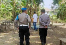 Lokasi Diduga Arena Sabung Ayam di Pungging Mojokerto Dibongkar dan Dibakar Petugas