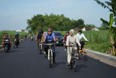 Wali Kota Cek Proyek Pembangunan Kota Mojokerto, Sembari Olah Raga Bersepeda