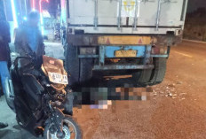 Pengendara Motor Tewas Tabrak Truk Parkir di Ngoro Mojokerto