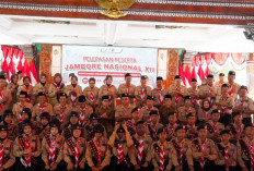 32 Pramuka Mojokerto Berangkat ke Jamnas XII, Bawa Misi Tambah Pengalaman dan Prestasi