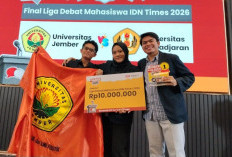 Liga Debat Mahasiswa 2026 IDN Times, Tim Unej Raih Juara, Buktikan Kekuatan Gagasan