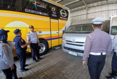 Enam Bus Pariwisata di Mojokerto Jalani Ramp Check, Seluruh Armada Dinyatakan Laik Jalan
