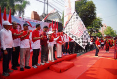 120 Regu Pelajar Semarakkan Gerak Jalan Merah Putih di Kota Mojokerto
